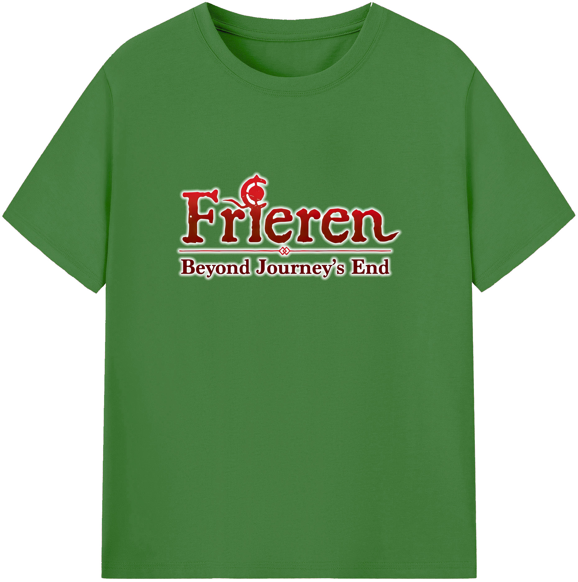 （画像用） 葬送のフリーレン Frieren レディースカジュアルプリントTシャツ（綿100％）